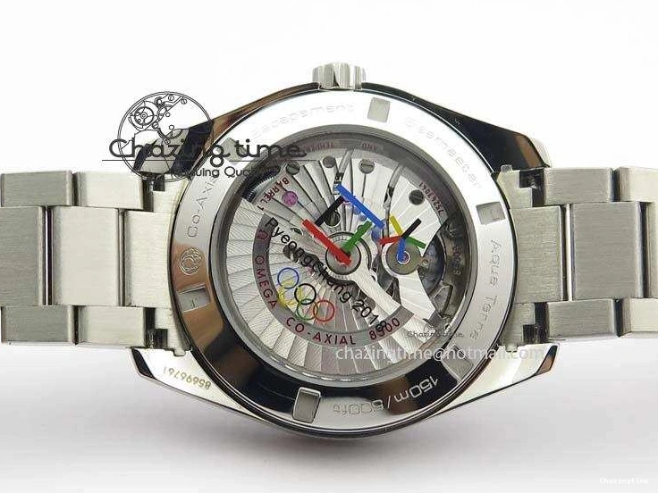 0723 Youthful Aqua Terra ‘PyeongChang 2018’ JHF Best Edition Black Dial On SS Bracelet A 8204